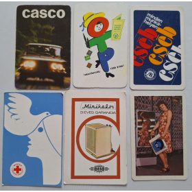   Születésnapi ajándéknak : évfordulós 1976-os korabeli, eredeti, retró hangulatú kártyanaptárak 6 db.