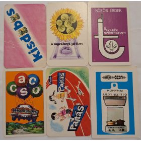   Születésnapi ajándéknak : évfordulós 1977-es korabeli, eredeti, retró hangulatú kártyanaptárak 6 db.