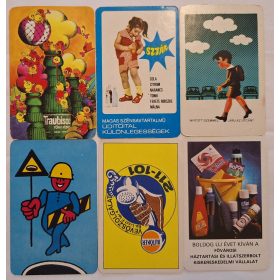   Születésnapi ajándéknak : évfordulós 1978-as korabeli, eredeti, retró hangulatú kártyanaptárak 6 db.
