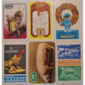   Születésnapi ajándéknak : évfordulós 1979-es korabeli, eredeti, retró hangulatú kártyanaptárak 6 db.