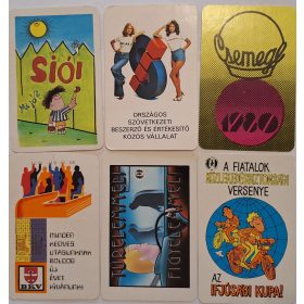   Születésnapi ajándéknak : évfordulós 1980-as korabeli, eredeti, retró hangulatú kártyanaptárak 6 db.