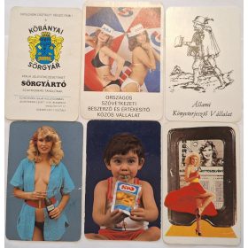   Születésnapi ajándéknak : évfordulós 1981-es korabeli, eredeti, retró hangulatú kártyanaptárak 6 db.