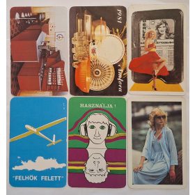   Születésnapi ajándéknak : évfordulós 1981-es korabeli, eredeti, retró hangulatú kártyanaptárak 6 db.