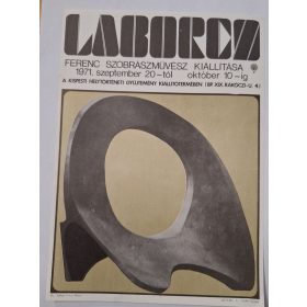   Laborcz Ferenc szobrászművész kiállítása villamosplakát, 1971