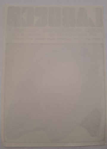 Laborcz Ferenc szobrászművész kiállítása villamosplakát, 1971