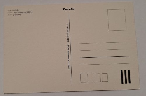 Retró hangulatú reklám képeslap, régi plakátról, Lottó A nyár kedvence