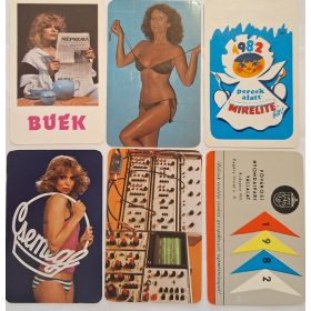   Születésnapi ajándéknak : évfordulós 1982-es korabeli, eredeti, retró hangulatú kártyanaptárak 6 db.