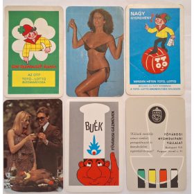   Születésnapi ajándéknak : évfordulós 1982-es korabeli, eredeti, retró hangulatú kártyanaptárak 6 db.