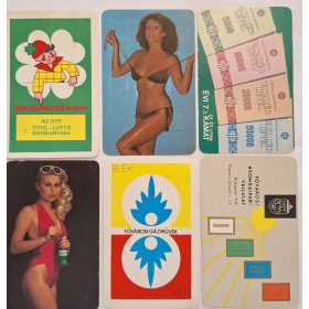   Születésnapi ajándéknak : évfordulós 1982-es korabeli, eredeti, retró hangulatú kártyanaptárak 6 db.