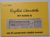 Videoton RT 6300 S Hi-Fi sztereó rádió tuner kezelési útmutató 1981