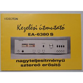   Videoton EA-6380S nagyteljesítményű sztereó erősítő kezelési útmutató 1981