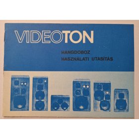 Videoton Hangdoboz Használati utasítás (1980-as évek)