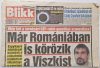 Blikk újság 1999.Aug.12 körözik a Viszkist , Barichello : Mogyoródon nincs előzés