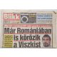 Blikk újság 1999.Aug.12 körözik a Viszkist , Barichello : Mogyoródon nincs előzés
