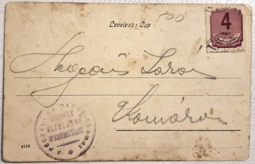 Budapest képeslap Erzsébet hídfő 1910k