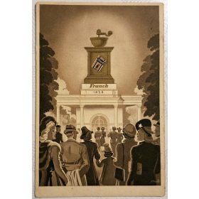   Franck Kávé képeslap (Gebhardt tervezésű grafika) Franck az 1941. évi Budapesti Nemzetközi Vásáron