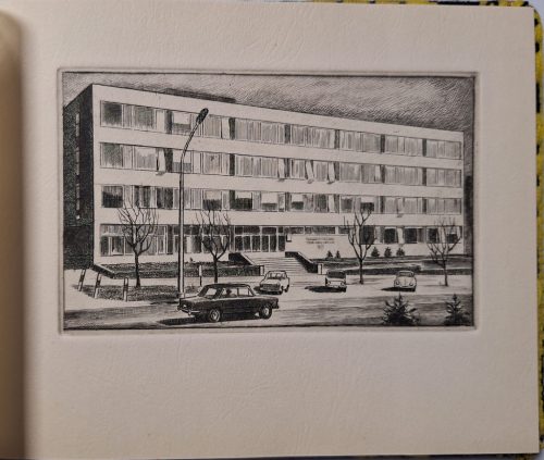 Egri Közútépítő Vállalat 25 éves 12 db. Eger és környékét és vállalatot bemutató album metszetekkel1975k