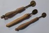 3 db. Antik tésztavágó részben réz és fa