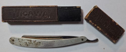 Wigawa Solingen borotva saját tokjában 1920-1930-as évek