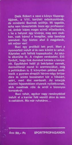 Hámori Tibor, Buci c. könyve, a saját, egyedi dedikációjával