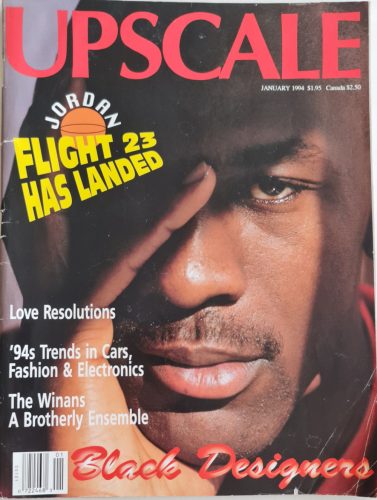 Upscale magazin 1994 január, címlapon Michael Jordan