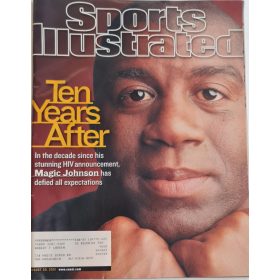   Sports Illustrated magazin 2001 augusztus, címlapon Magic Johnson