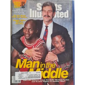   Sports Illustrated magazin 1991 november, címlapon Michael Jordan, Scottie Pippen, Phil Jackson