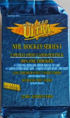 Fleer Ultra NHL 1995-1996 Hockey bontatlan kereskedelmi kártya csomag