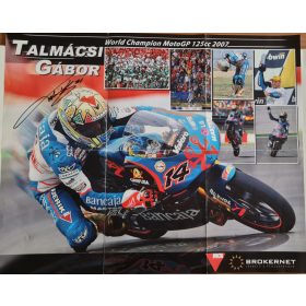   Dedikált Talmácsi Gábor World Champion MotoGP 2007 poszter