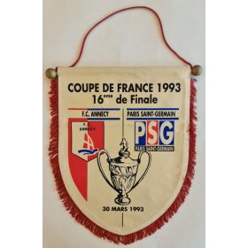  FC Annecy - Paris Saint-Germain francia kupa döntő 1993 zászló