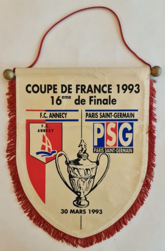 FC Annecy - Paris Saint-Germain francia kupa döntő 1993 zászló