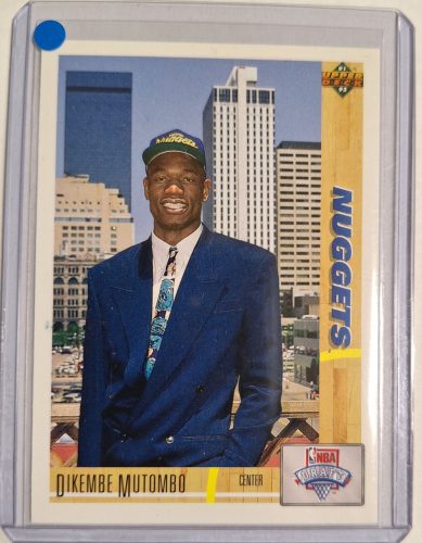 Dikembe Mutombo Upperdeck RC 91-92 kosárlabda kártya