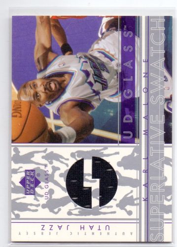 Karl Malone Superlative Swatch mezdarabos 2002-2003 kosárlabda kártya