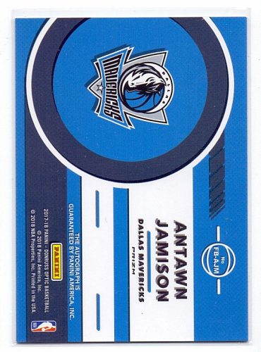 Antawn Jamison Optic Fastbreak Signatures Aláírt 2017-2018 kosárlabda kártya