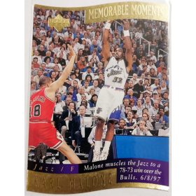  Karl Malone Upper Deck Memorable Moments 1998 kosárlabda kártya