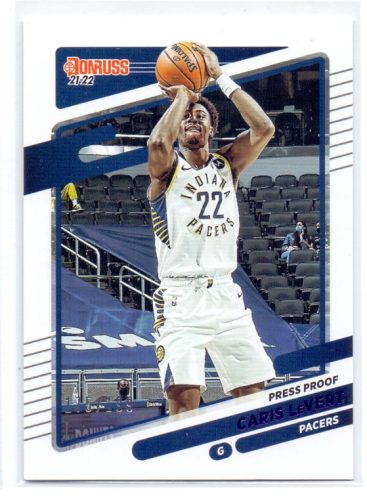 Caris LeVert /199 Donruss Press Proof 2021-2022 kosárlabda kártya