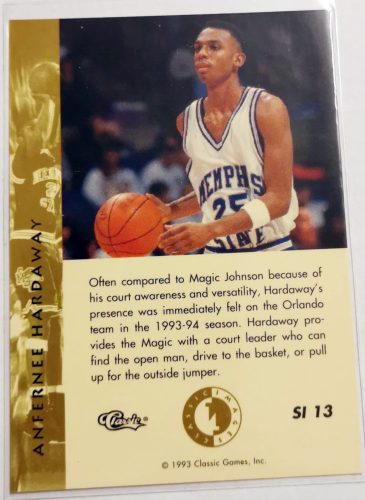 Anfernee Hardaway Rookie RC 1993 Classic Images Sudden Impact kosárlabda kártya