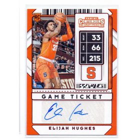   Elijah Hughes RC Aláírt Panini Contenders 2020-2021 kosárlabda kártya