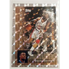   Hakeem Olajuwon Topps Pro Files David Robinson 1996 kosárlabda kártya