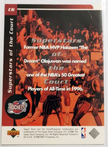 Hakeem Upper Deck Superstars of the court 1998 kosárlabda kártya