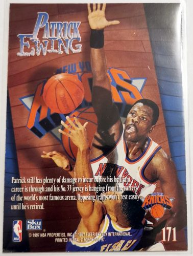Patrick Ewing SkyBox Z-Force Zupermen (171) 1997 kosárlabda kártya