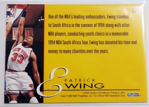 Patrick Ewing SkyBox Class Act 1995 kosárlabda kártya