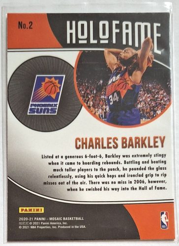 Charles Barkley Mosaic Holofame (2020-2021) kosárlabda kártya