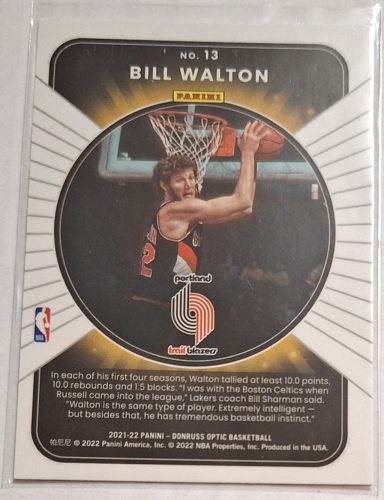 Bill Walton Optic Winner Stays (2021-2022) kosárlabda kártya