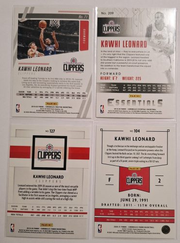 4 db. Kawhi Leonard NBA kosárkártya egyben