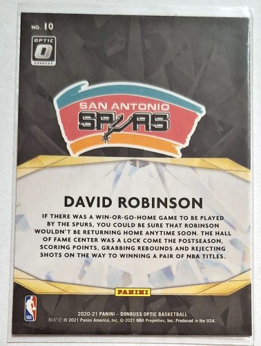 David Robinson Optic Winner Stays (2020-2021) kosárlabda kártya