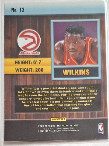 Dominique Wilkins Jam Masters Mosaic (2020-2021) kosárlabda kártya