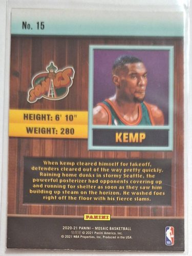 Shawn Kemp Jam Masters Mosaic (2020-2021) kosárlabda kártya