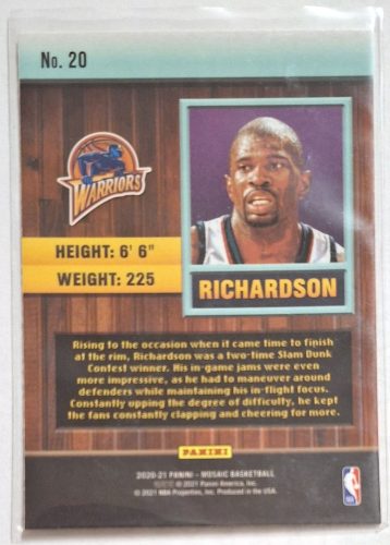 Jason Richardson Jam Masters Mosaic (2020-2021) kosárlabda kártya