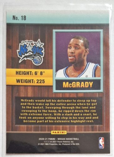 Tracy McGrady Jam Masters Mosaic (2020-2021) kosárlabda kártya